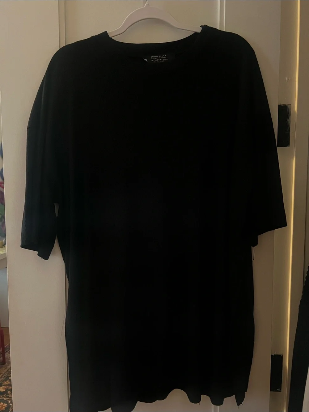 Dressed in LALA Lex Ribbed Playsuit in Black - SMALL - Picture 6 of 6